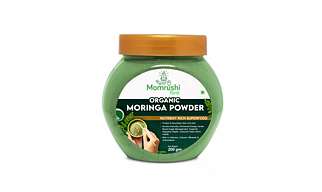 Momrushi Herb Organic Moringa Leaf Powder – Premium Superfood Supplement for Energy Boost, Immune Support, and Detoxification (200g)