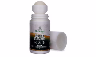 Momrushi Herb Knee Pain Relief Oil, Ayurvedic Joint Pain Massage Oil for Arthritis, Swelling & Stiffness Relief (Roll On, 50ml)