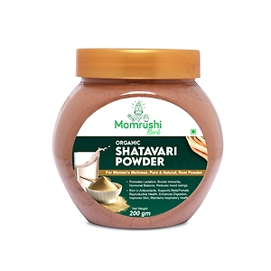 Momrushi Herb Organic Shatavari Powder, Natural Women's Health Supplement for Hormonal Balance, Fertility & Vitality, Promotes Lactation (200g)