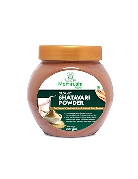 Momrushi Herb Organic Shatavari Powder, Natural Women's Health Supplement for Hormonal Balance, Fertility &amp; Vitality, Promotes Lactation (200g)-MHSP-sm
