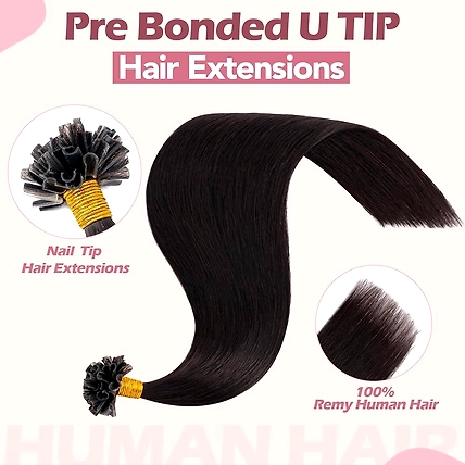 U Tips Permanent Hair Extensions (Fusion Tips)-2