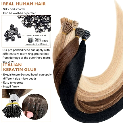 I Tips Permanent Hair Extensions (Fusion Tips)-3