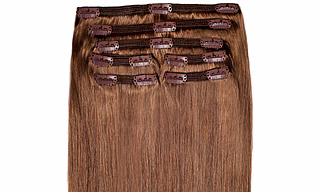 Clip in hair extensions