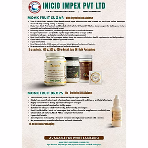 Monk Fruit Sugar - Premium Zero-Calorie Natural Sweetener