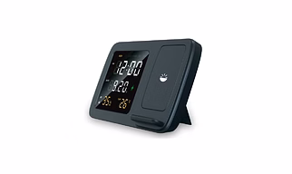 Glow Gadgets Shimmer Wireless Charger with LED Clock