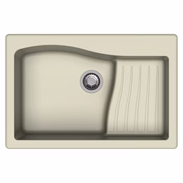 carysil d100 swan single bowl with drainer kitchen sink