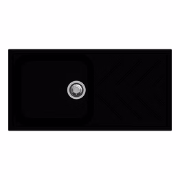 carysil d100l inox new beethoven single bowl kitchen sink with drainer