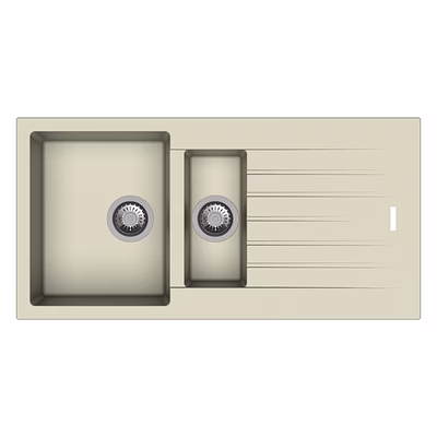 carysil d150 tip toe single with drainer kitchen sink