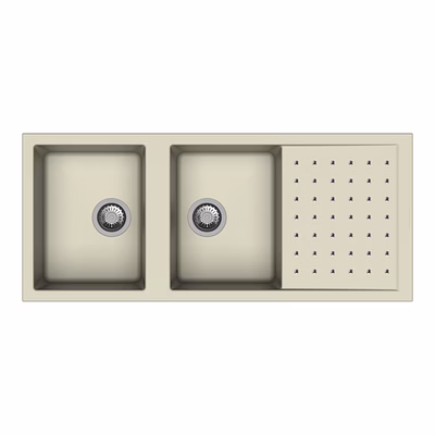 carysil d200 polo double bowl with drainer kitchen sink