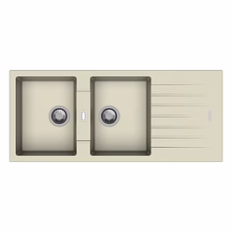 carysil d200 tip toe double bowl with drainer kitchen sink