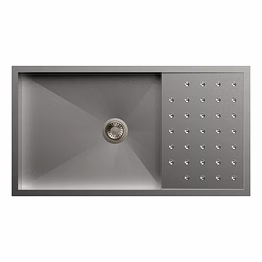 carysil polo single and double bowl with drainer 36x20x8