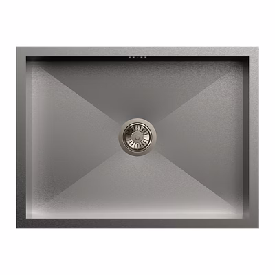 carysil quadro q10 single bowl 24x18x8