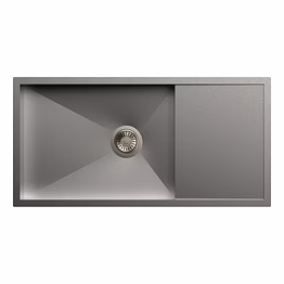 carysil quadro single bowl with drainer 36x18x8
