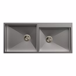carysil quadro single bowl with drainer 45x20x9