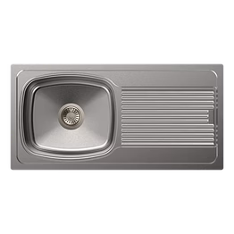 carysil vogue single bowl with drainboard 36x18x8