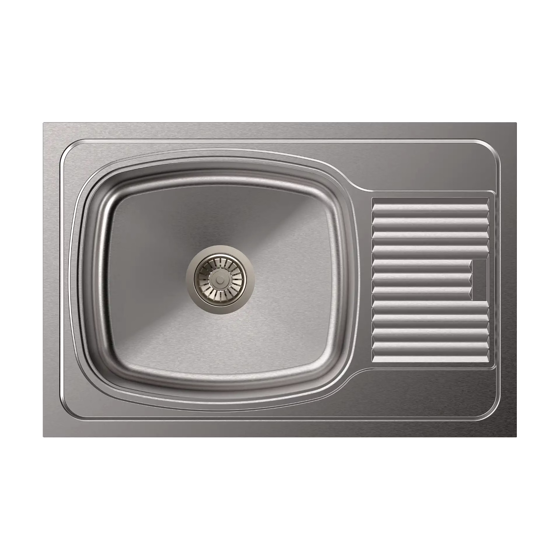 carysil vogue single bowl with drainer 27x18x8