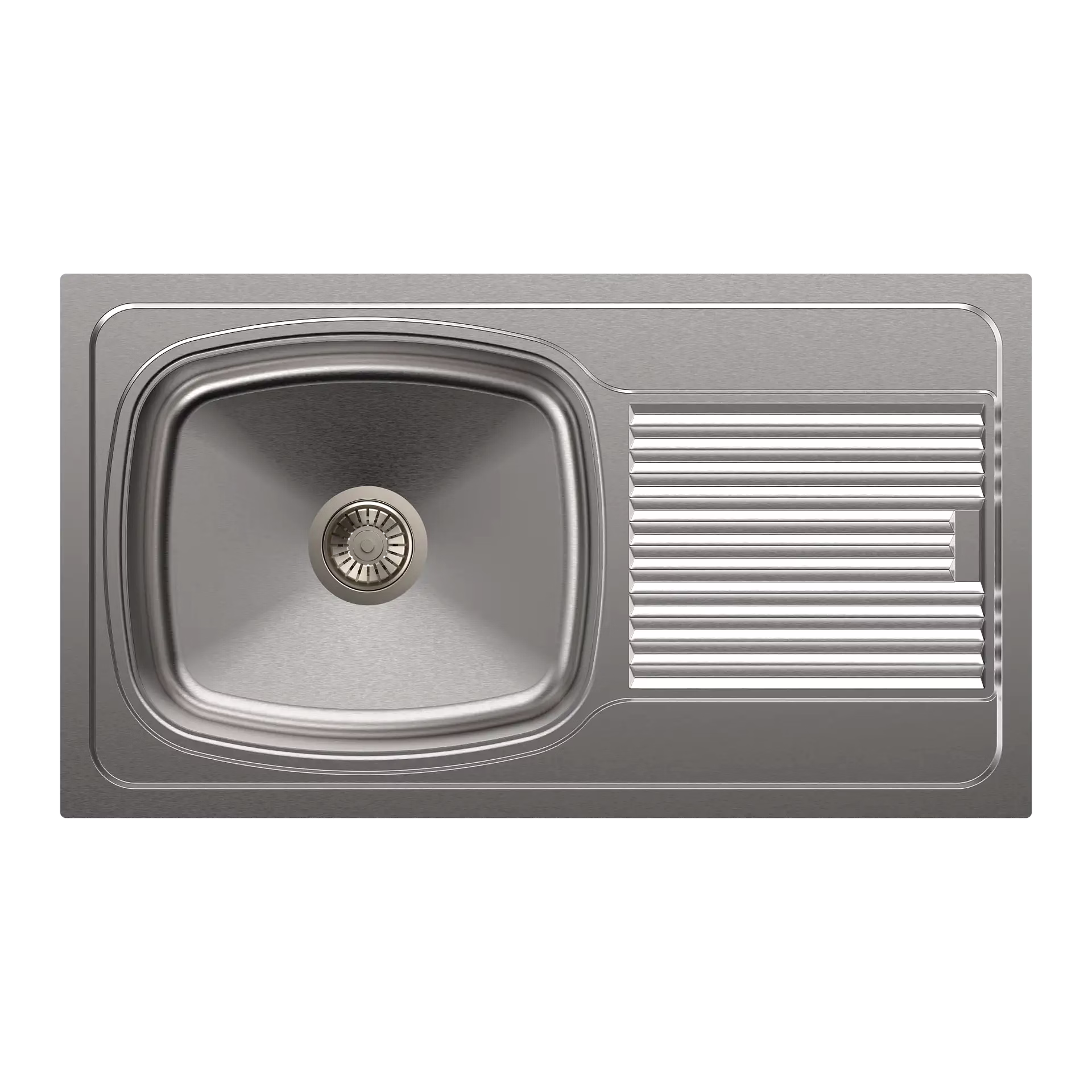 carysil vogue single bowl with drainer 32x18x6
