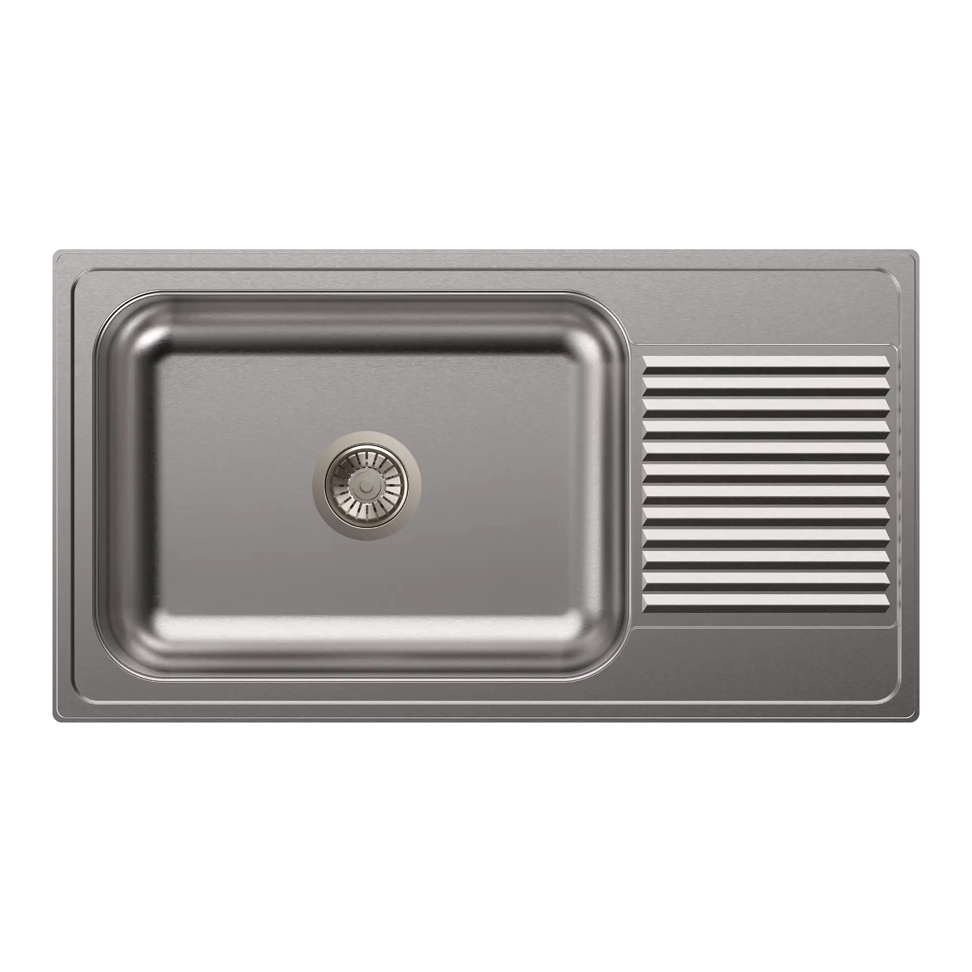 carysil vogue single bowl with drainer 36x20x9