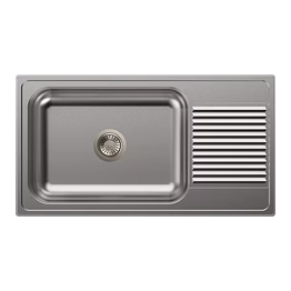 carysil vogue single bowl with drainer 36x20x9
