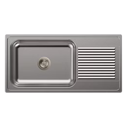 carysil vogue single bowl with drainer 40x20x8