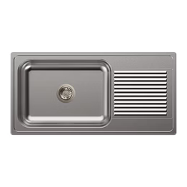 carysil vogue single bowl with drainer 40x20x9