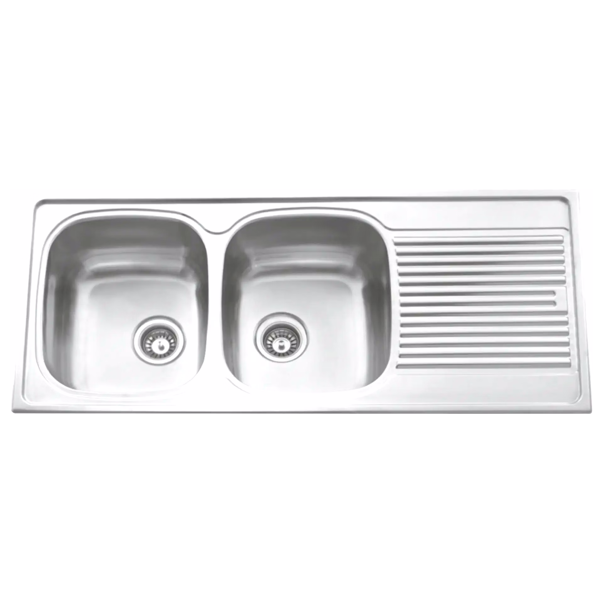 carysil vogue two bowl with drainer 46x20x8