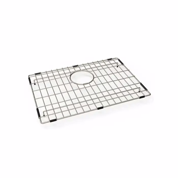 carysil wire grid for kitchen sink, 304-grade stainless steel, metal dish drying rack, self draining, prevents sliding, kitchen sink accessories, 32.6