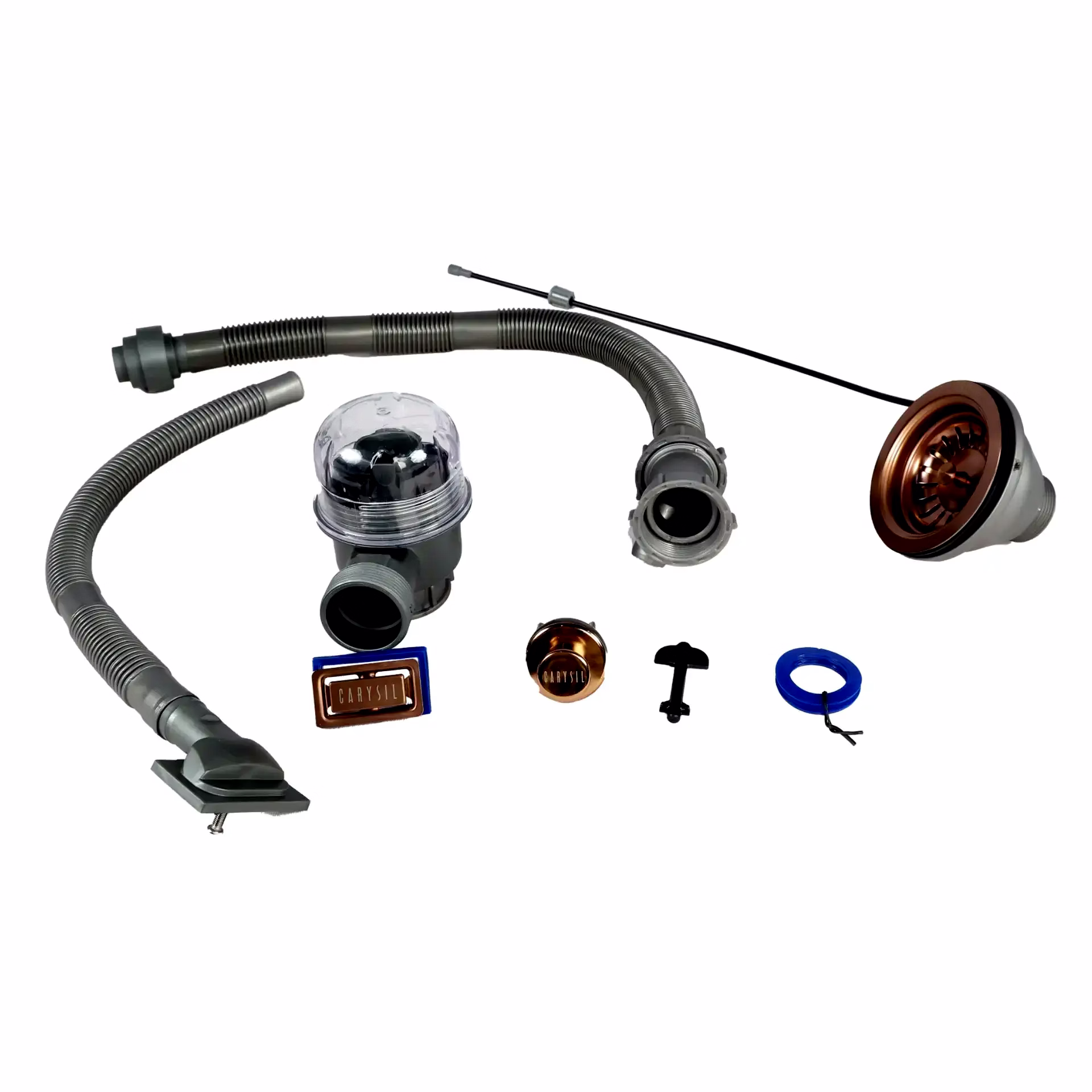 carysil plumbing kit rose gold