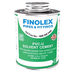 finolex pvc-u solvent cement for agriculture applications above 110mm (4″)