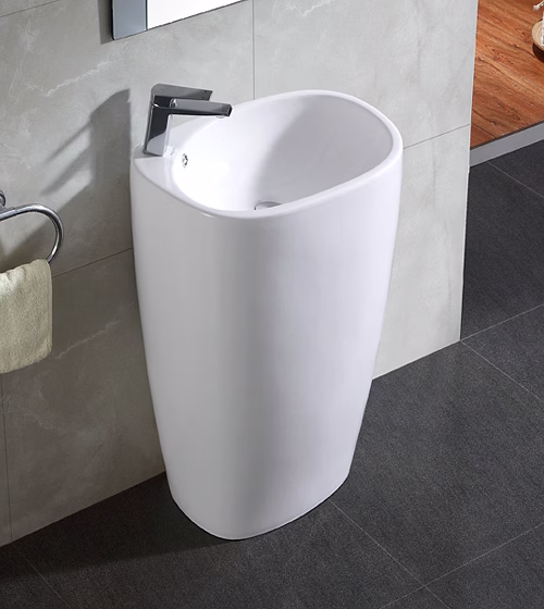 aquantindia ceramic floor-mounted pedestal basin