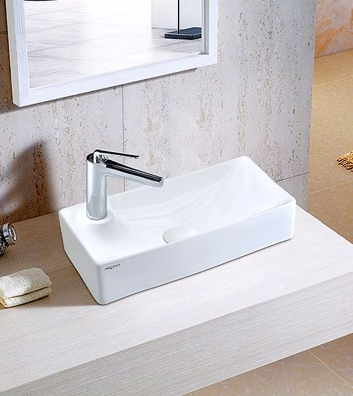 aquantindia ceramic counter top wash basin table/wall mounted