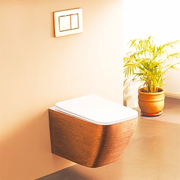 aquantindia rimless wall-hung toilet with slim uf seat cover