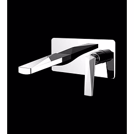 aquantindia basin mixer - wall-mounted (crystal series)
