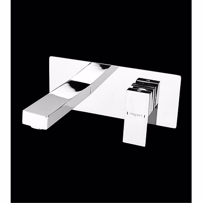 aquantindia basin mixer - wall-mounted (cube series)