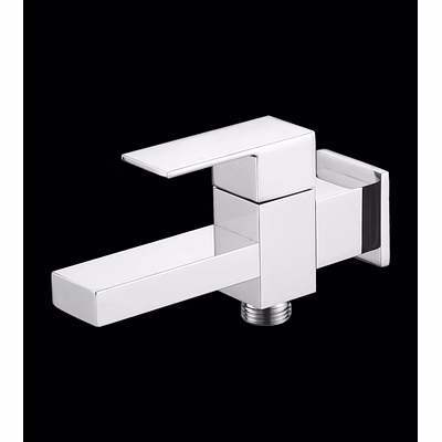 aquantindia brass 2-way bib tap (cube series)