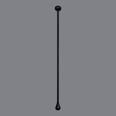 aquantindia matt black ceiling mounted basin spout