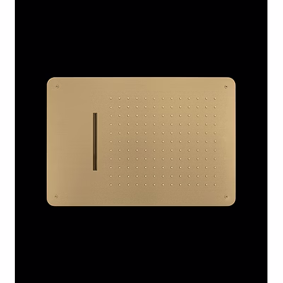 aquantindia brushed gold ss2 function concealed shower flows: rain ,waterfall