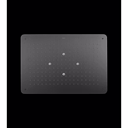 aquantindia graphite grey ss2 function concealed shower flows: rain, mist