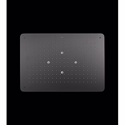 aquantindia graphite grey ss2 function concealed shower flows: rain, mist