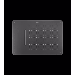 aquantindia graphite grey ss2 function concealed shower flows: rain ,waterfall