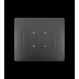 aquantindia graphite grey ss3 function concealed ceiling mounted shower flows: rain, dual waterfall, mist