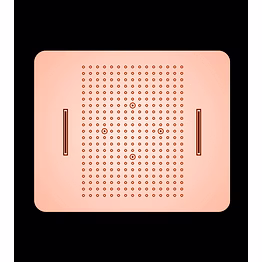 aquantindia rose gold ss3 function concealed ceiling mounted shower flows: rain, dual waterfall, mist