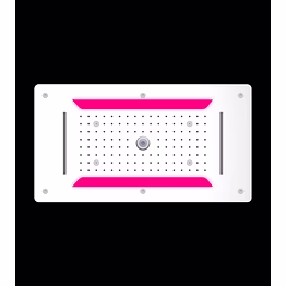 aquantindia 4-function ceiling concealed shower with chromotherapy (700 x 380 mm)