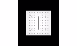 Triple-Function Ceiling Concealed Shower in Economical Range (350 x 350 mm)
