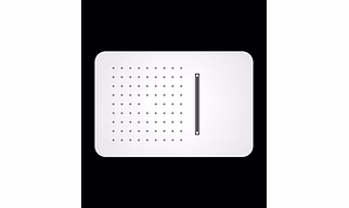 Two-Function Ceiling Concealed Shower in Economical Range (370 x 250 mm)