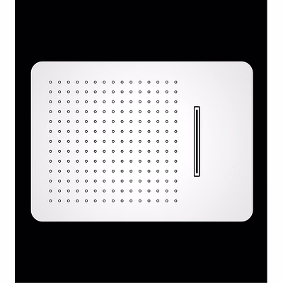 aquantindia two-function ceiling concealed shower in economical range (480 x 330 mm)