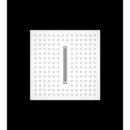 aquantindia two-function ceiling concealed shower in economical range (350 x 350 mm)