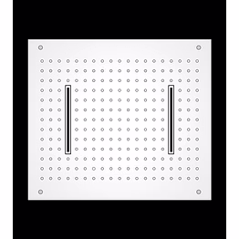 aquantindia two-function ceiling concealed shower in economical range (530 x 430 mm)