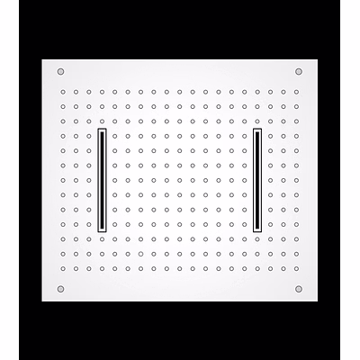 aquantindia two-function ceiling concealed shower in economical range (530 x 430 mm)