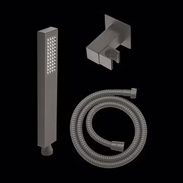 aquantindia graphite grey hand shower set with1.5mtr flexible hose & swivel hook